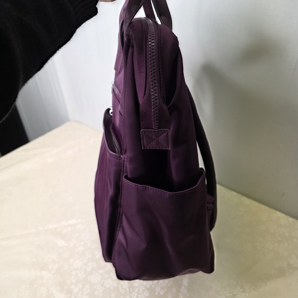 Baggallini Purple Nolita Convertible Backpack Tote RFID - Picture 4 of 12
